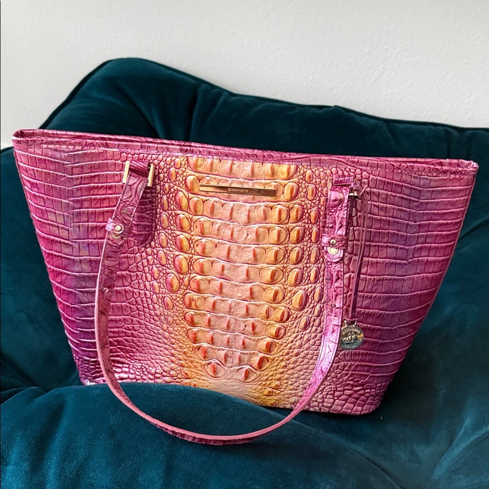 Brahmin Melbourne Medium Asher tote in prism ombre - Picture 8 of 15